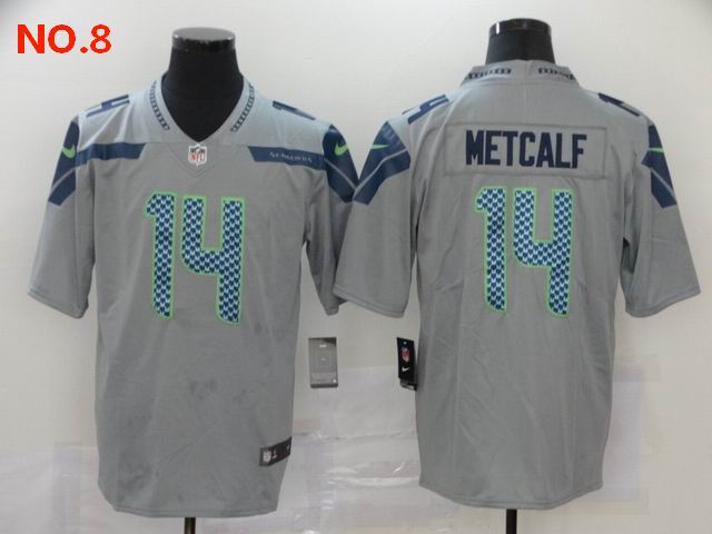 Men's Seattle Seahawks #14 D.K. Metcalf Jersey NO.8;